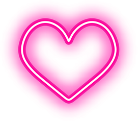 Heart Neon Pink Light 