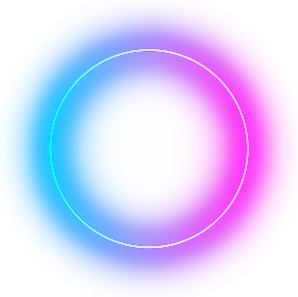 neon frame circle